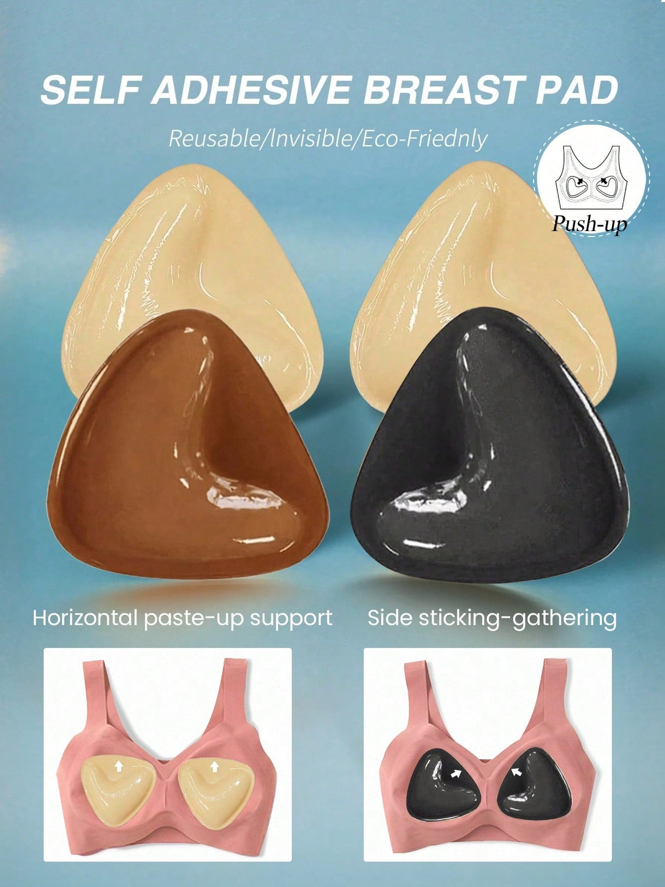 2pcs Reusable Double-Sided Adh - Strapless Bra Adhesive recension och pris