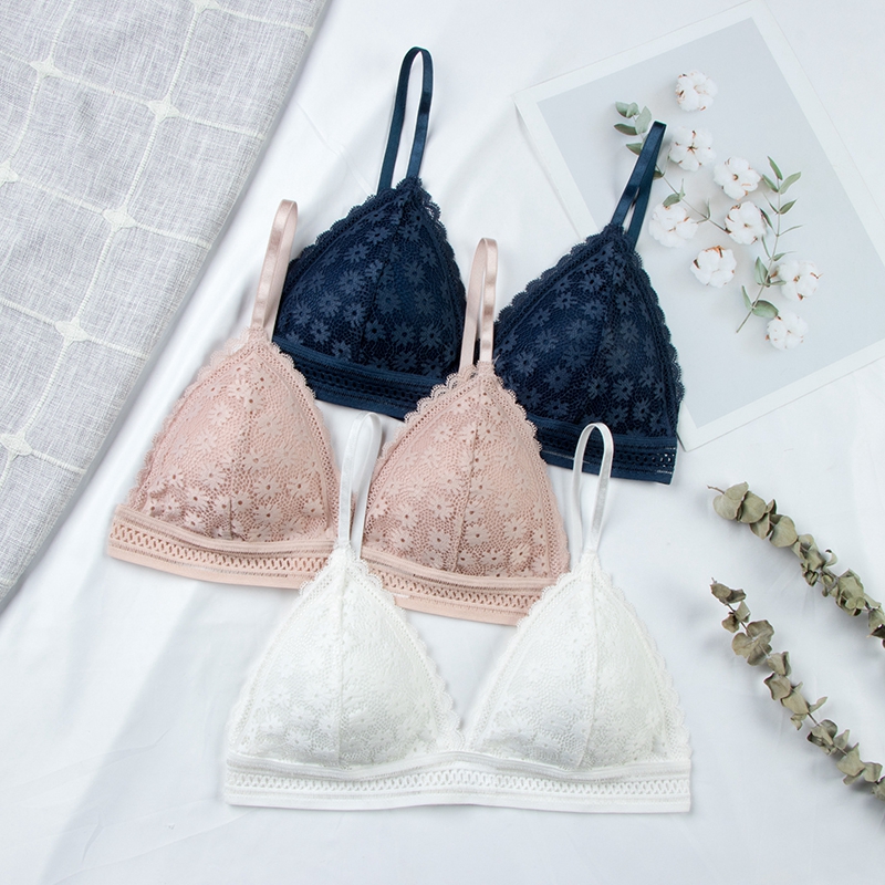 Sexy Floral Lace Bra Top For W - Lace Bralette Set recension och pris