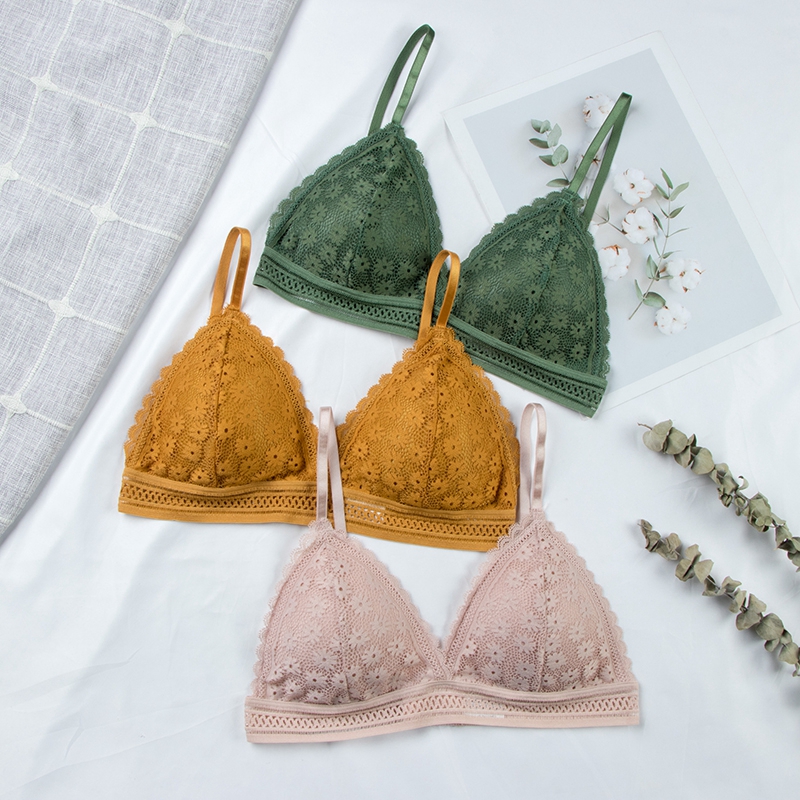 Sexy Floral Lace Bra Top For W - Lace Bralette Set recension och pris